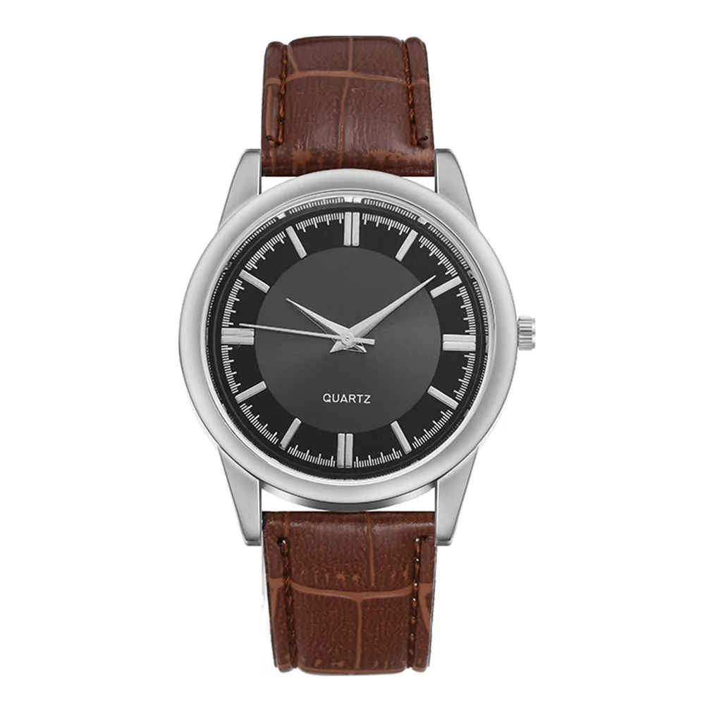 Watch for Mens luxury Business Stainless dial leather strap Wristwatch Simple Quartz Bracelet Watches f3
Watch for Mens luxury Business Stainless dial leather strap Wristwatch Simple Quartz Bracelet Watches f3