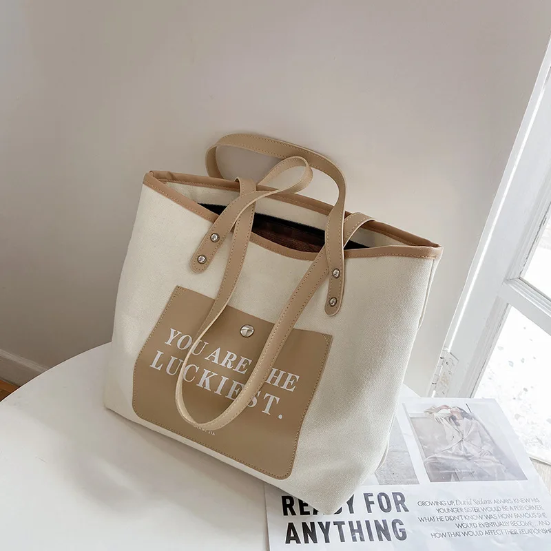 Canvas Beach Bag Women 2021 Casual High Capacity All-match Exquisiteness Storage Handbags Fashion Travel Bags Women's Handbag
Canvas Beach Bag Women 2021 Casual High Capacity All-match Exquisiteness Storage Handbags Fashion Travel Bags Women's Handbag