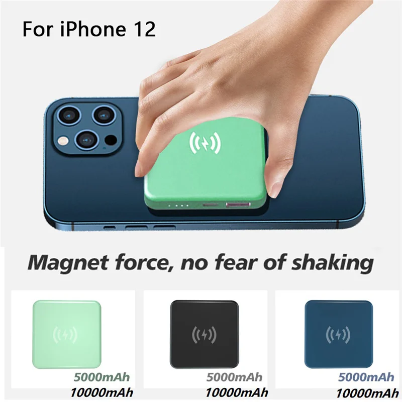 

Magnetic Wireless Power Bank For Magsafe Chargers PowerBank For iPhone 12 Pro Max 12Mini 5000mAh External Battery Fast Charging
