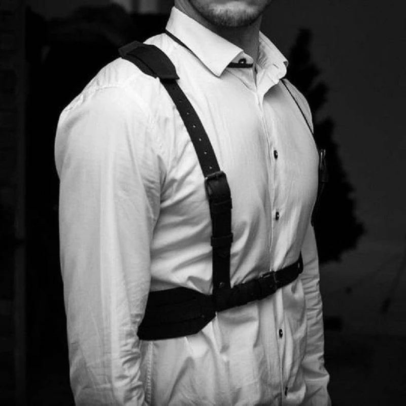 Mens Sexy Lingerie Adjustable Body Chest Harness Sexy Halloween Costume Faux Leather Body Bondage Harness Fetish Restraints Wear
Mens Sexy Lingerie Adjustable Body Chest Harness Sexy Halloween Costume Faux Leather Body Bondage Harness Fetish Restraints Wear