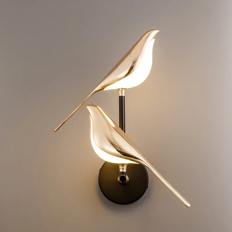 FSS Nordic Gold Bird Wall Lamp Creative Magpie LED Lights Bedroom Bedside Balcony Staircase Living Room TV Background
FSS Nordic Gold Bird Wall Lamp Creative Magpie LED Lights Bedroom Bedside Balcony Staircase Living Room TV Background