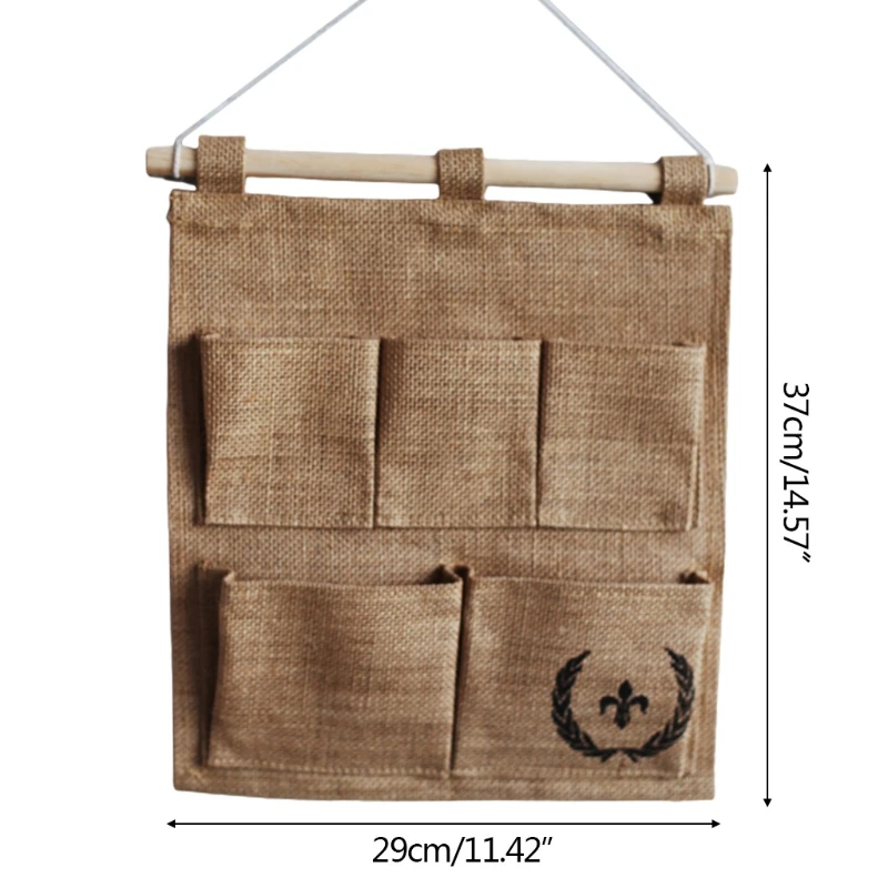 5 Pockets Cotton Linen Hanging Organizer Home Wall Door Storage Bag Pouch Container Decor
5 Pockets Cotton Linen Hanging Organizer Home Wall Door Storage Bag Pouch Container Decor