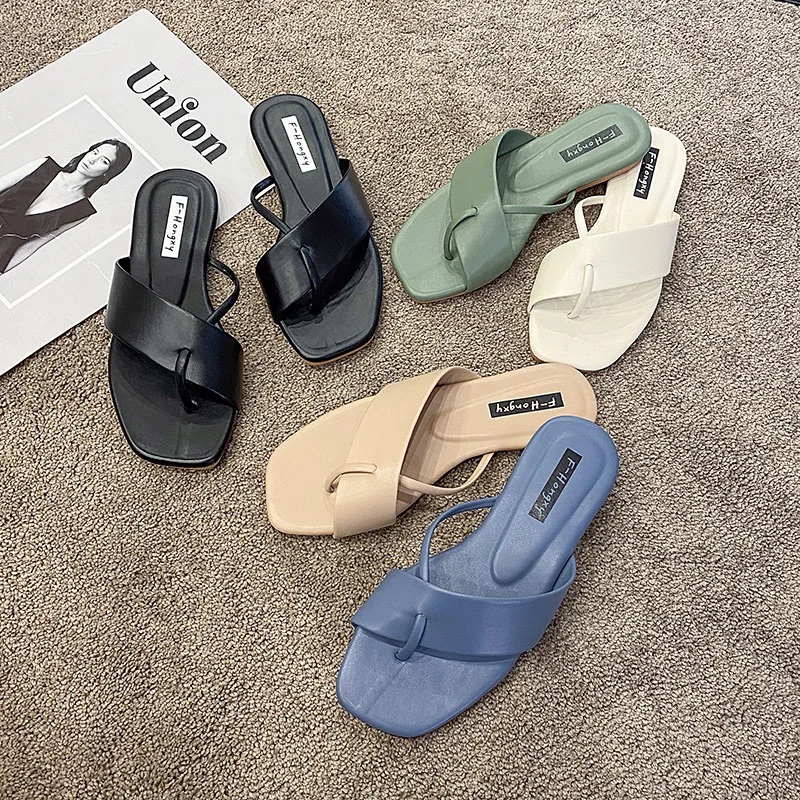 SLHJC Women Slippers Thong Style Summer Sandals Stylish Cozy Flat Heel Beach Sand Weekends Casual Sandals Drags Slides 
SLHJC Women Slippers Thong Style Summer Sandals Stylish Cozy Flat Heel Beach Sand Weekends Casual Sandals Drags Slides