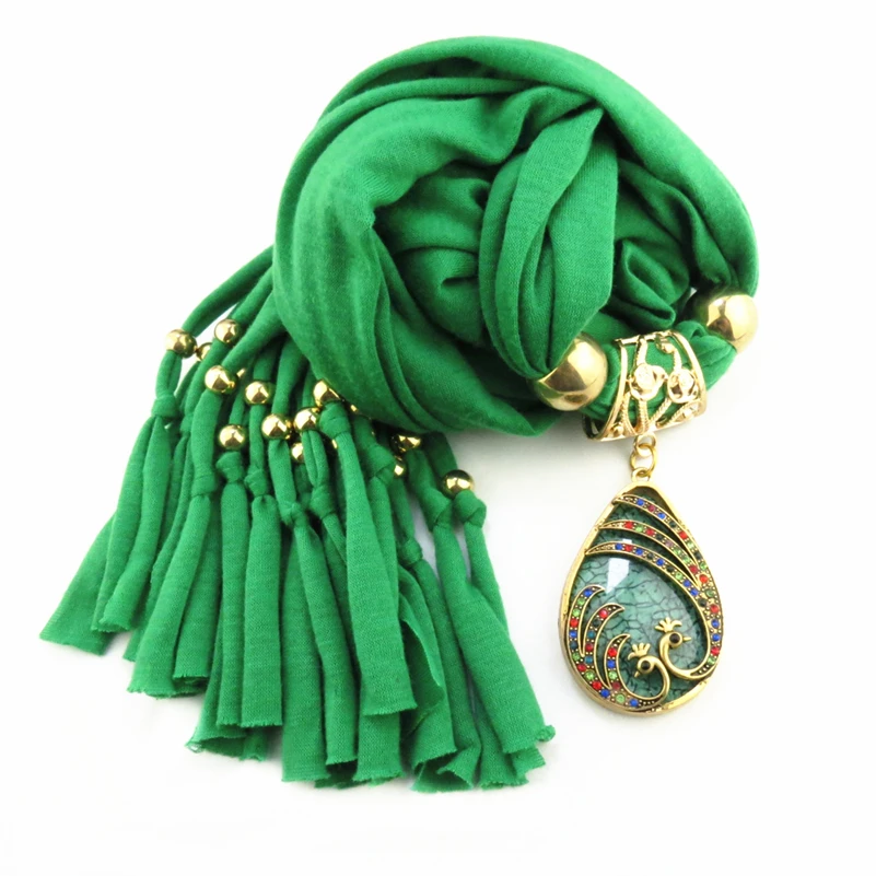 Fashion Vintage Bohemian Big Resin Water Drop Pendant Solid Polyester Long Tassel Scarves Necklace for Women 
Fashion Vintage Bohemian Big Resin Water Drop Pendant Solid Polyester Long Tassel Scarves Necklace for Women