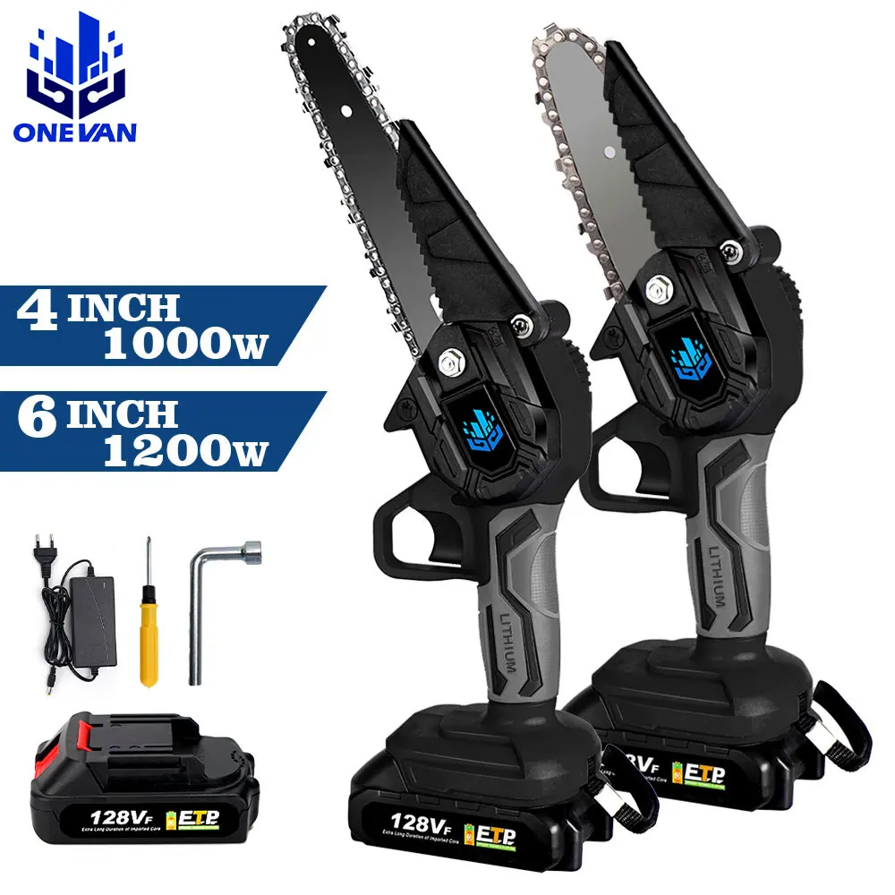 128VF 4 / 6 Inch Mini Pruning Saw Electric Chainsaws Removable For Fruit Tree Garden Trimming One-Handed for Makita 18V Battery
128VF 4 / 6 Inch Mini Pruning Saw Electric Chainsaws Removable For Fruit Tree Garden Trimming One-Handed for Makita 18V Battery