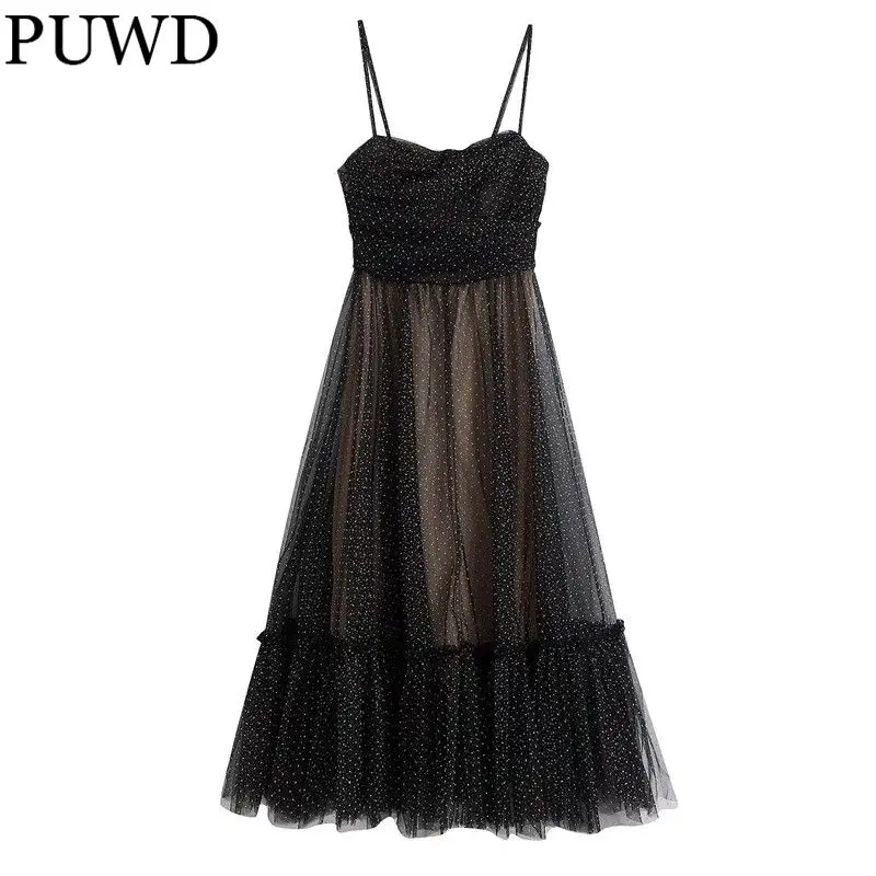 PUWD Casual Women V Neck Draw Back Dress 2021 Autumn Fashion Ladies High Street Vintage Dress Female Juan Net Sling Dress
PUWD Casual Women V Neck Draw Back Dress 2021 Autumn Fashion Ladies High Street Vintage Dress Female Juan Net Sling Dress