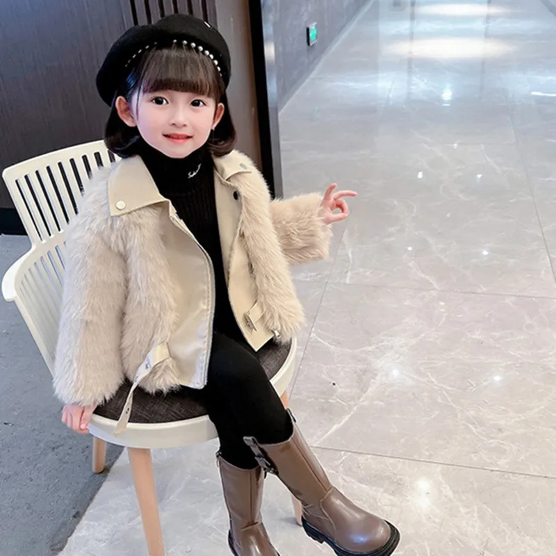 Korean Children Clothes Girls Faux Fur Coat 2021 Winter Fashion Leather Fur Jackets Outerwear Warm Kids Clothing For 2-8 Years
Korean Children Clothes Girls Faux Fur Coat 2021 Winter Fashion Leather Fur Jackets Outerwear Warm Kids Clothing For 2-8 Years