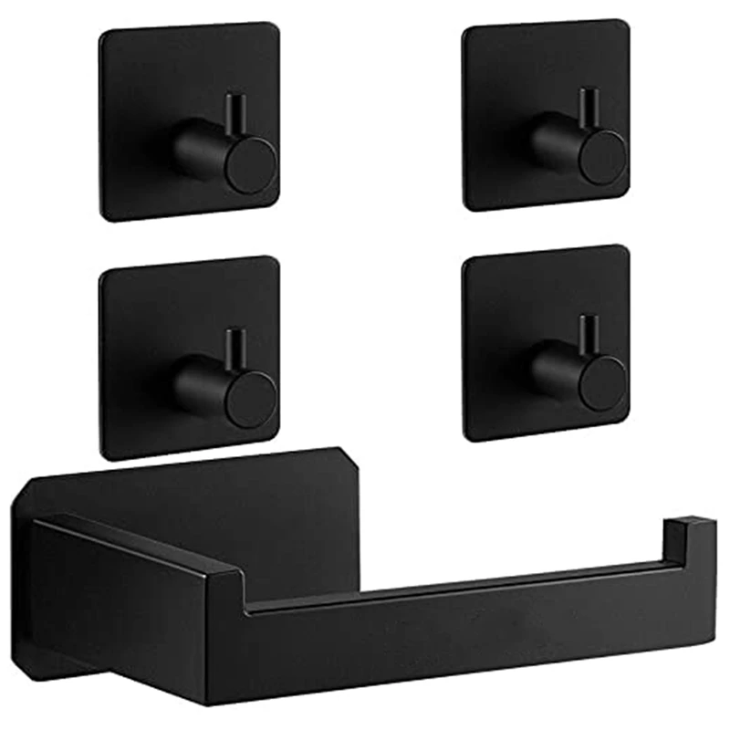 Toilet Paper Holder Self Adhesive Toilet Paper Roll Holder for Bathroom Washroom Kitchen Stick on Wall Mount Matt Black
Toilet Paper Holder Self Adhesive Toilet Paper Roll Holder for Bathroom Washroom Kitchen Stick on Wall Mount Matt Black