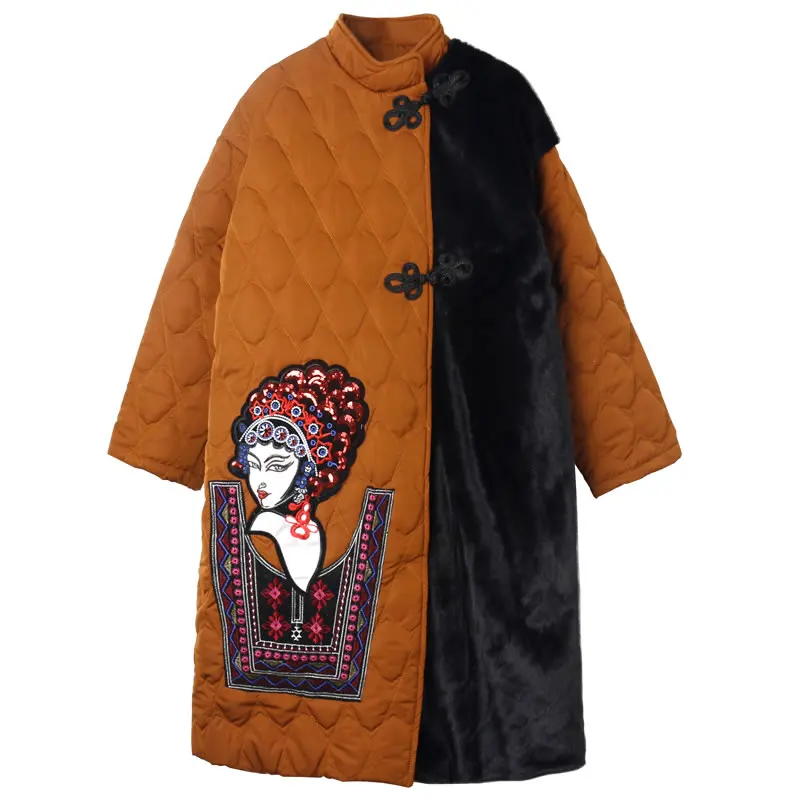 XITAO Patchwork Embroidery Parka Women 2020 Winter Casual Fashion New Style Temperament All Match Stand Collar Parka DZL2286
XITAO Patchwork Embroidery Parka Women 2020 Winter Casual Fashion New Style Temperament All Match Stand Collar Parka DZL2286