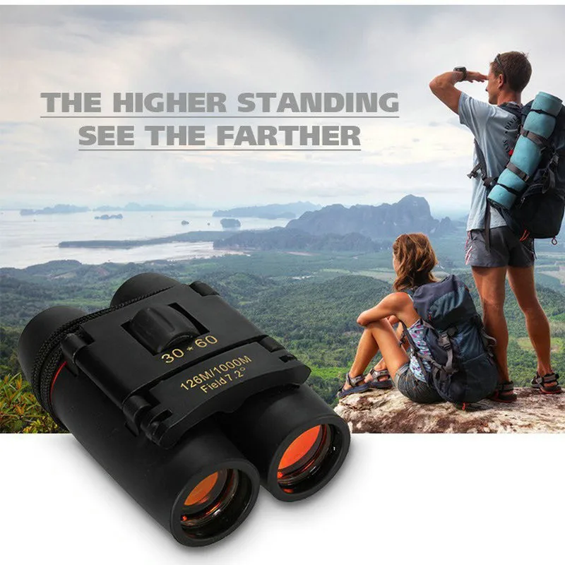 Zoom Telescope 30x60 Folding Binoculars with Low Light Night Vision for Outdoor Bird Watching Travelling Hunting Camping
Zoom Telescope 30x60 Folding Binoculars with Low Light Night Vision for Outdoor Bird Watching Travelling Hunting Camping