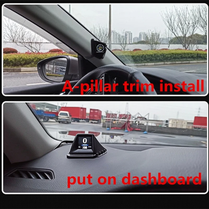 Car Head-Up Gauge, Windshield Head-up Display OBD2+GPS Dual System Multifunction HUD Display Vehicle Driving Data.
Car Head-Up Gauge, Windshield Head-up Display OBD2+GPS Dual System Multifunction HUD Display Vehicle Driving Data.