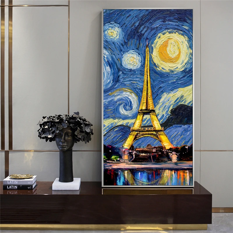 Paris Tower Pop Art Canvas Prints Starry Night Canvas Paintings on The Wall Posters and Prints for Living Room Cuadros Decor
Paris Tower Pop Art Canvas Prints Starry Night Canvas Paintings on The Wall Posters and Prints for Living Room Cuadros Decor