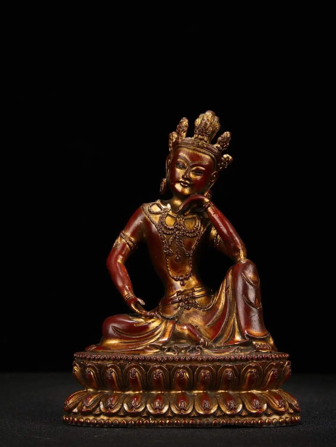 Home Decor 8" Tibet Buddhism Temple Old Bronze Lacquer Cinnabars Free Avalokitesvara Buddha Statue Avalokitesvara statue
Home Decor 8" Tibet Buddhism Temple Old Bronze Lacquer Cinnabars Free Avalokitesvara Buddha Statue Avalokitesvara statue