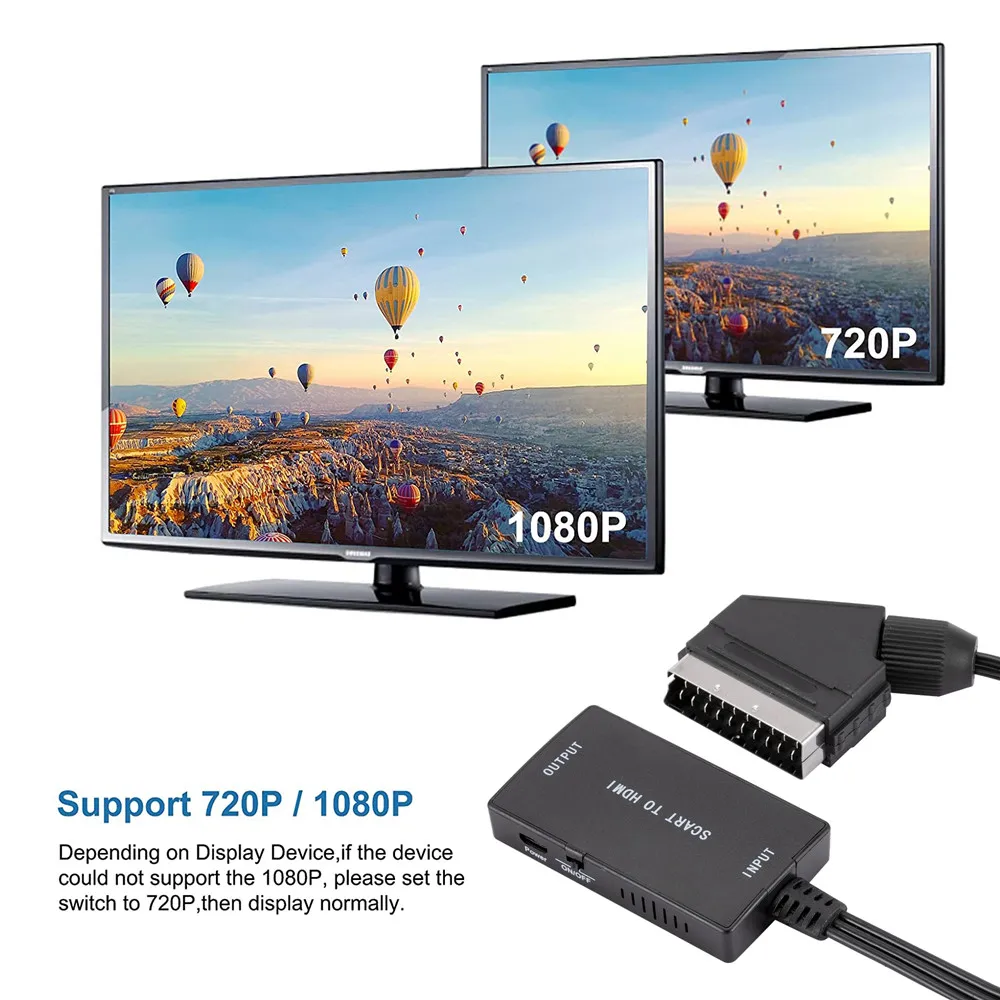 Переходник Scart на HDMI, обновленная версия с кабелем scart на HDMI, адаптер scart на HDMI HD
Переходник Scart на HDMI, обновленная версия с кабелем scart на HDMI, адаптер scart на HDMI HD