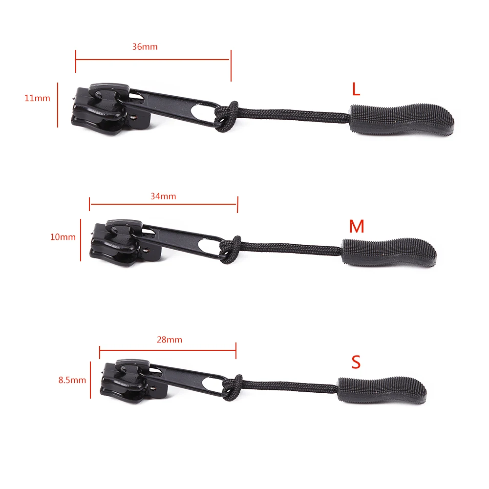 6pcs Universal Zipper Sliders for Backpack Tent Clothes Jacket Sleeping Bag Suitcase Fix Zipper Replacement Repair Kit ABS+Metal
6pcs Universal Zipper Sliders for Backpack Tent Clothes Jacket Sleeping Bag Suitcase Fix Zipper Replacement Repair Kit ABS+Metal