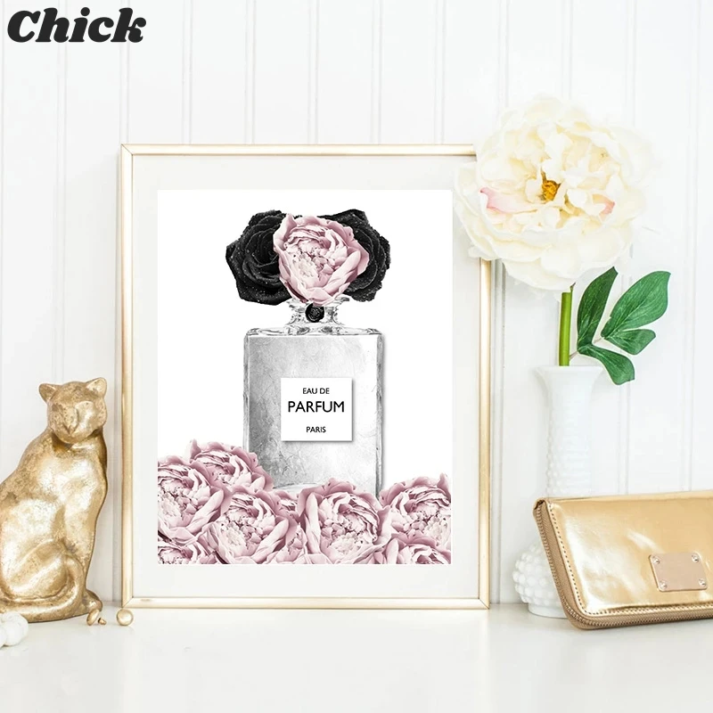 Pink Flower Perfume Fashion Lady Poster Sliver Lips Makeup Print Canvas Art Painting Wall Picture Modern Girl Room Home Decor
Pink Flower Perfume Fashion Lady Poster Sliver Lips Makeup Print Canvas Art Painting Wall Picture Modern Girl Room Home Decor