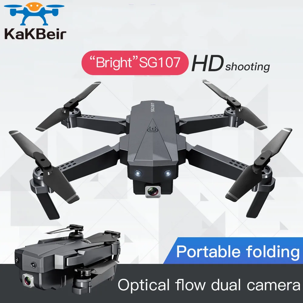 Мини-Дрон KaKBeir SG107 с камерой 4K WIFI 1080P FPV 2,4 ГГц, Квадрокоптер с оптическим потоком, фотокамера, игрушки VS E58 E68
Мини-Дрон KaKBeir SG107 с камерой 4K WIFI 1080P FPV 2,4 ГГц, Квадрокоптер с оптическим потоком, фотокамера, игрушки VS E58 E68