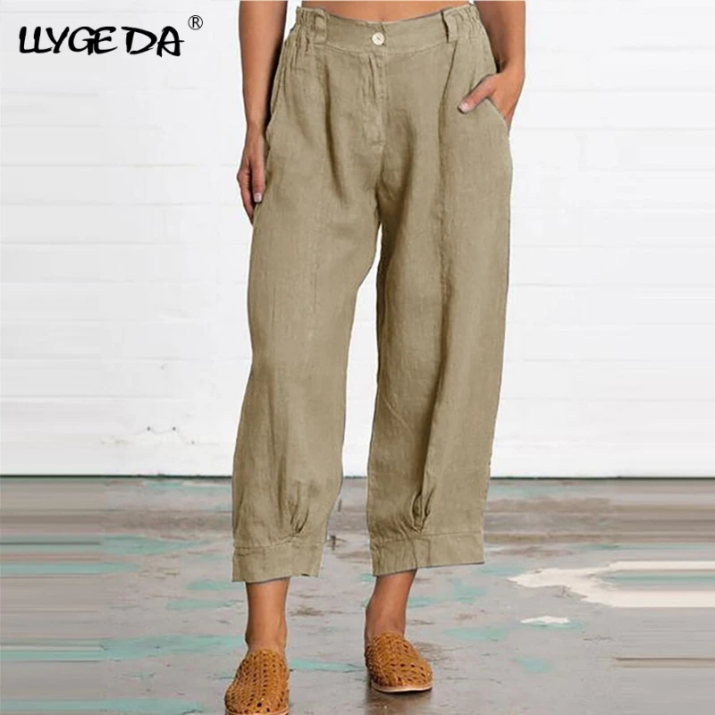 Solid Plus Size Cropped Pants For Women Loose Casual Women's Pencil Pants 2021 Spring Summer Fashion New Trousers For Female
Solid Plus Size Cropped Pants For Women Loose Casual Women's Pencil Pants 2021 Spring Summer Fashion New Trousers For Female