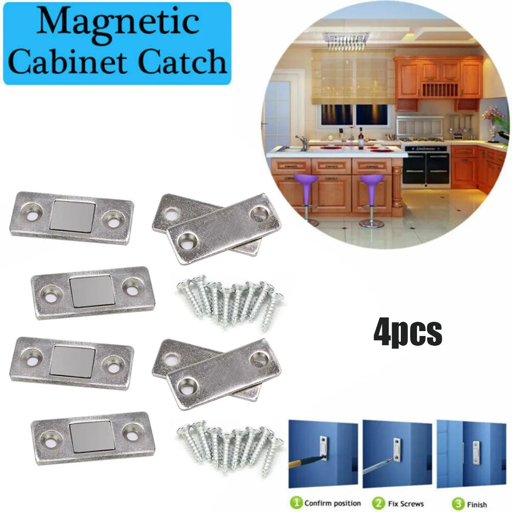 4sets Magnetic Cabinet Latch With Screws Door Cupboard Hardware accessories Magnetic Door Catches For Closet Cupboard Furniture
4sets Magnetic Cabinet Latch With Screws Door Cupboard Hardware accessories Magnetic Door Catches For Closet Cupboard Furniture