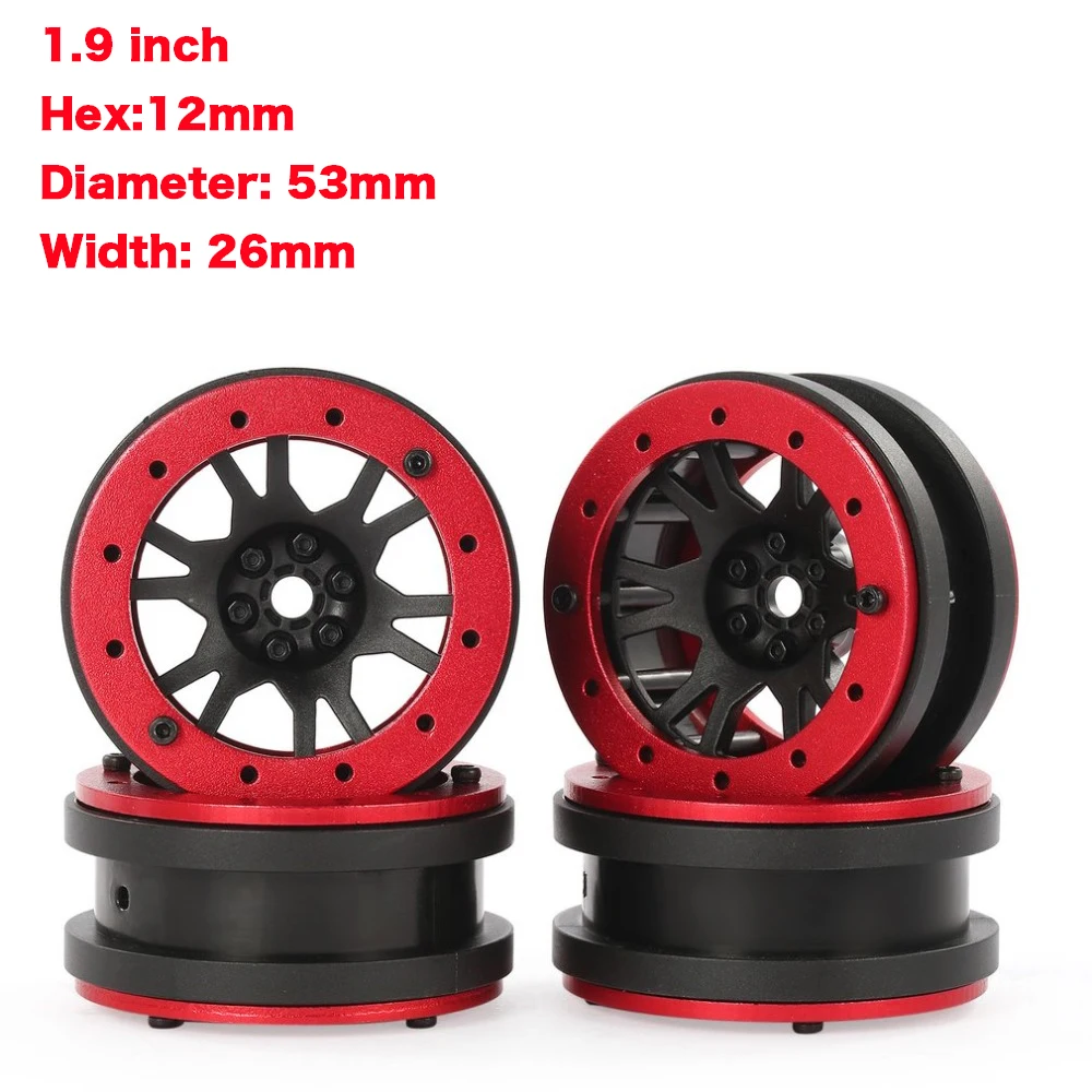 4pcs 1.9inch Wheels Hub Rim Set for Axial SCX10 RC4WD D90 1/10 RC Rock Crawler Car RC Parts
4pcs 1.9inch Wheels Hub Rim Set for Axial SCX10 RC4WD D90 1/10 RC Rock Crawler Car RC Parts