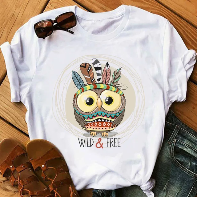 Lovely girl student kawaii owl print women's summer casual T-shirt street harajuku casual white short sleeve T-shirt Tops
Lovely girl student kawaii owl print women's summer casual T-shirt street harajuku casual white short sleeve T-shirt Tops