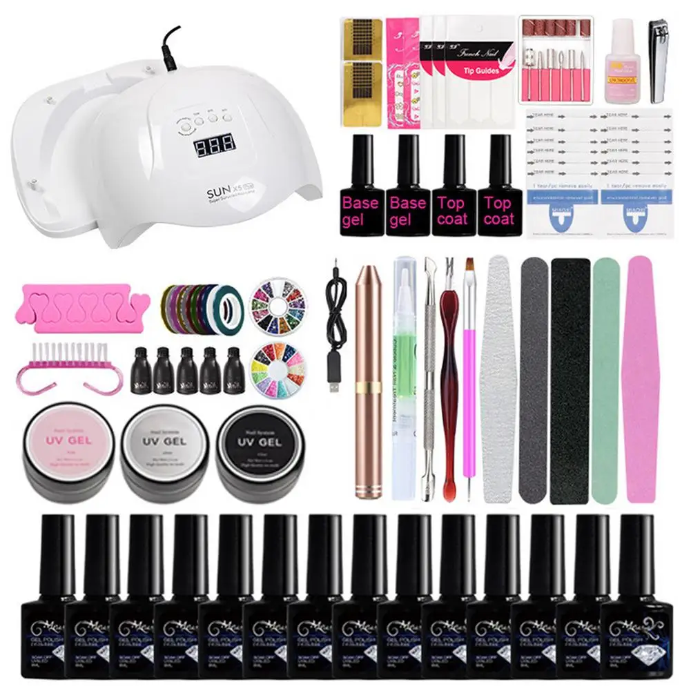 Nail Gel Kit uv led Lamp Gel Polish Set All for Manicure Nails Art Nail Gel For Extension Tool Kit Professional Set 
Nail Gel Kit uv led Lamp Gel Polish Set All for Manicure Nails Art Nail Gel For Extension Tool Kit Professional Set