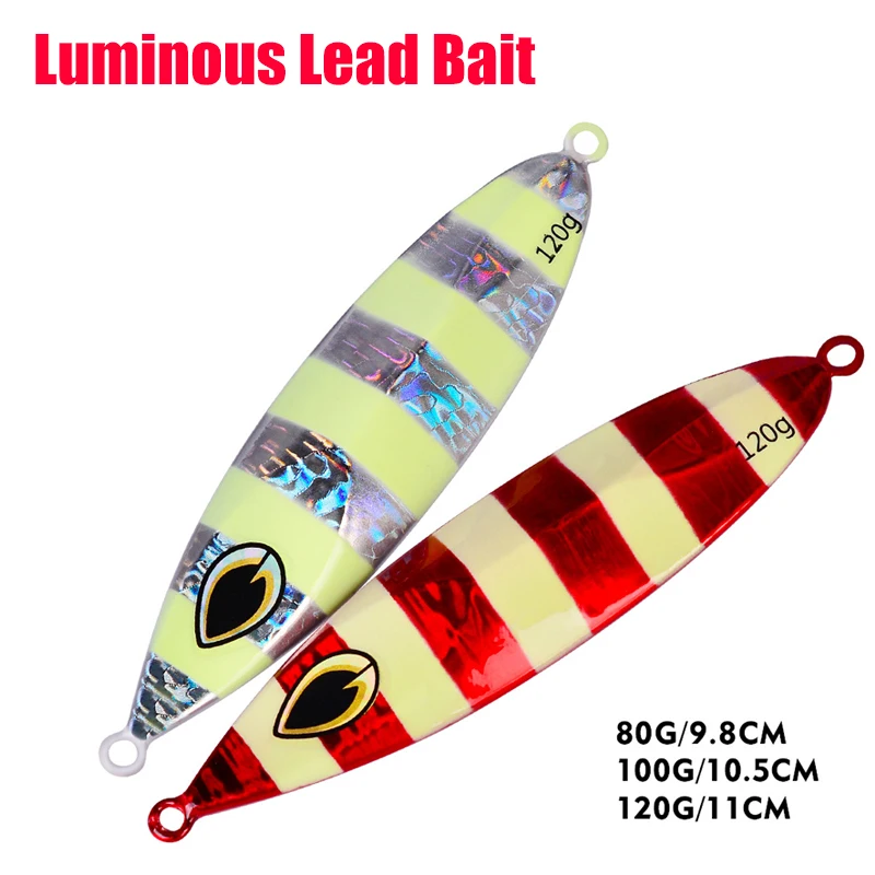 Inchiku Winter Metal Jigging Fishing Lure 80g 120g Metal Fishing Luminous Bait Saltwater Lures Artificial Fake Fishing Goods
Inchiku Winter Metal Jigging Fishing Lure 80g 120g Metal Fishing Luminous Bait Saltwater Lures Artificial Fake Fishing Goods