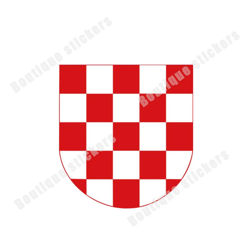 Наклейка на карту с национальным флагом Хорватии водонепроницаемая