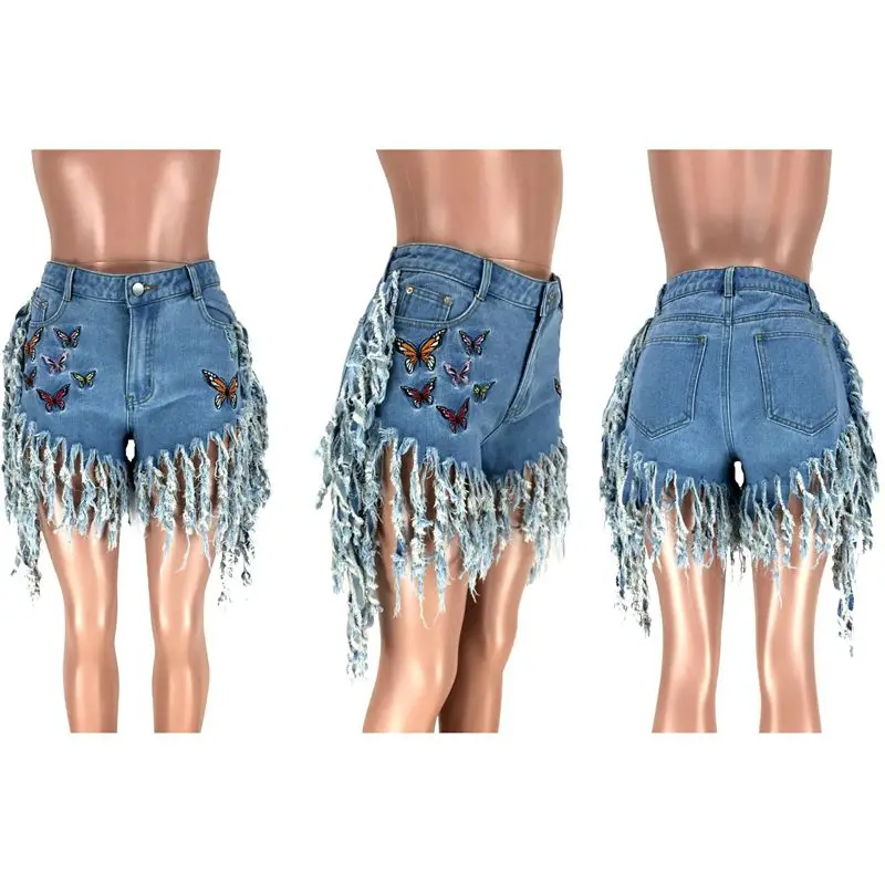 ZKYZWX Sexy Tassel Shorts Jeans For Women Fashion Butterfly Print High Waist Zipper Skinny Street Wear Jeans
ZKYZWX Sexy Tassel Shorts Jeans For Women Fashion Butterfly Print High Waist Zipper Skinny Street Wear Jeans