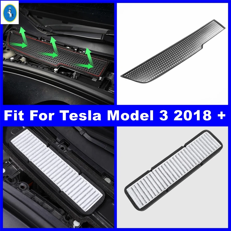 Interior Refit Kit Air Conditioning AC Inlet Anti-blocking Filter Panel Cover Kit Accessories Fit For Tesla Model 3 2018 - 2021
Interior Refit Kit Air Conditioning AC Inlet Anti-blocking Filter Panel Cover Kit Accessories Fit For Tesla Model 3 2018 - 2021