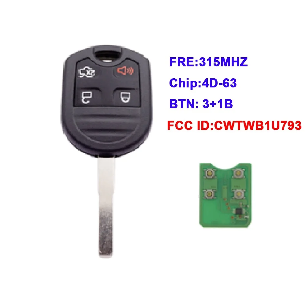 XNRKEY Replacement Remote Key 4Button For Ford Expedition F250-350 Mustang 2011-2013
XNRKEY Replacement Remote Key 4Button For Ford Expedition F250-350 Mustang 2011-2013