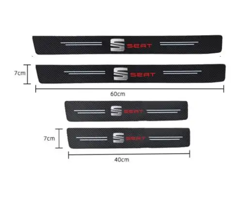 4pcs Car Sticker Door Carbon Leather Fiber Sill Plate Decal Decor for Seat TOLEDO Leon EXEO Mk3 Mk2 5f Ateca Altea Car Stickers
4pcs Car Sticker Door Carbon Leather Fiber Sill Plate Decal Decor for Seat TOLEDO Leon EXEO Mk3 Mk2 5f Ateca Altea Car Stickers