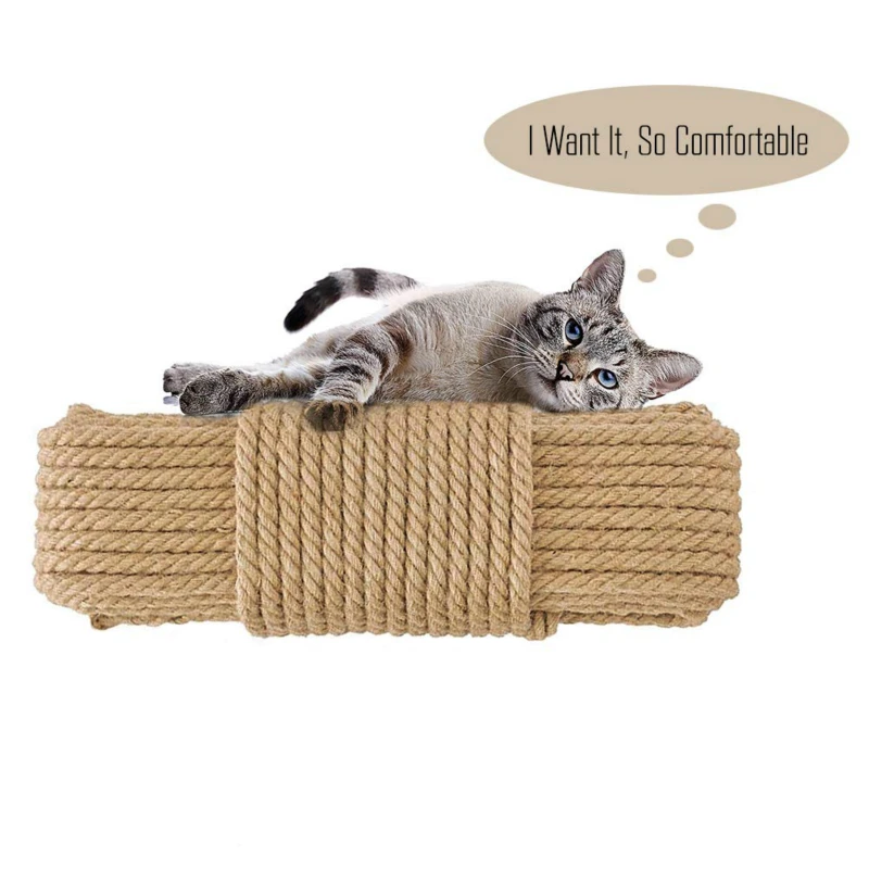 Replacement Rope Desk Legs Binding Rope for Cat Sharpen ClawSisal Rope Tree DIY Cat Toys Scratching Post Toy Cat Climbing Frame
Replacement Rope Desk Legs Binding Rope for Cat Sharpen ClawSisal Rope Tree DIY Cat Toys Scratching Post Toy Cat Climbing Frame