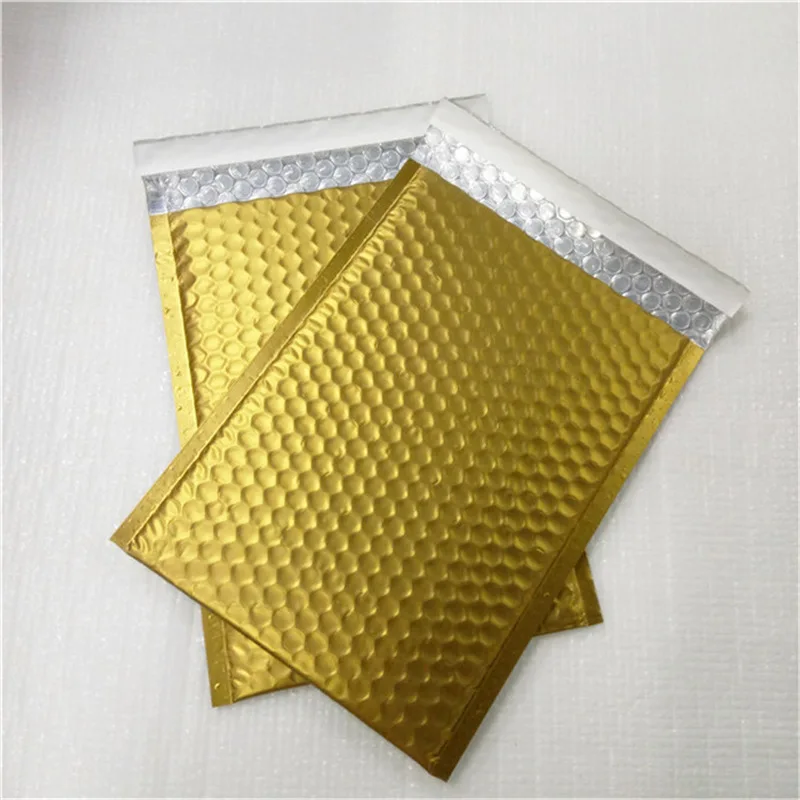 50pcs Bubble Buffer Self Adhesive Seal Bags PE Waterproof Plastic Cellophane Bags Gifts Bag Candy Pouch Jewelry Packaging Gold
50pcs Bubble Buffer Self Adhesive Seal Bags PE Waterproof Plastic Cellophane Bags Gifts Bag Candy Pouch Jewelry Packaging Gold