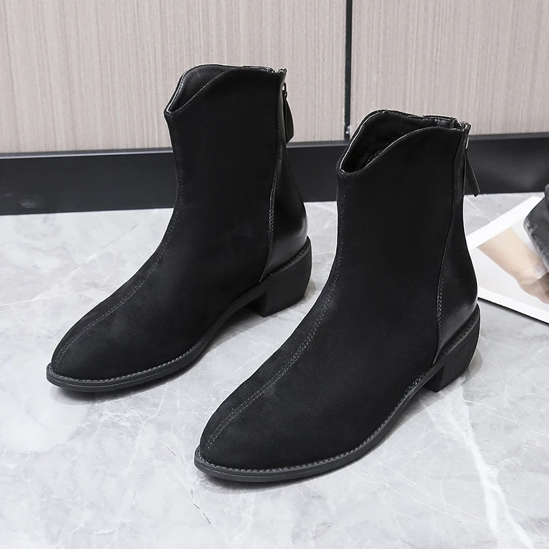 Женские ботильоны с квадратным носком, модная обувь, плюшевая теплая зимняя женская обувь на квадратном каблуке
Женские ботильоны с квадратным носком, модная обувь, плюшевая теплая зимняя женская обувь на квадратном каблуке