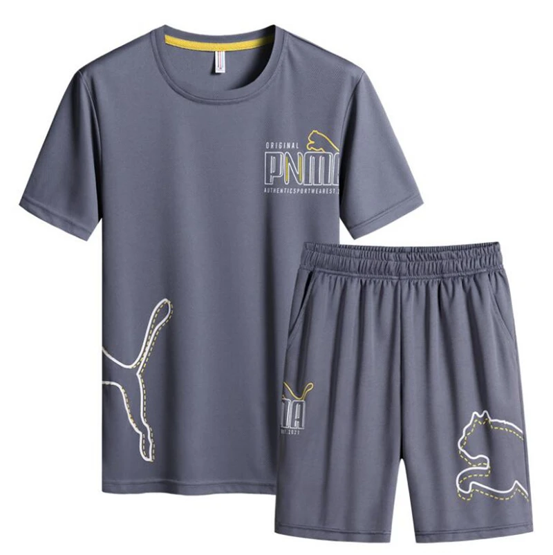 Two Piece Set Tracksuit Men's Harajuku T-shirts Summer Printed Clothes Solid T Shirt Men Sportswear mens sets 2 pieces shorts
Two Piece Set Tracksuit Men's Harajuku T-shirts Summer Printed Clothes Solid T Shirt Men Sportswear mens sets 2 pieces shorts