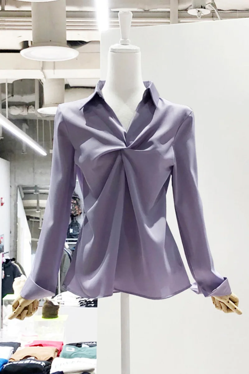 2021 Spring New Pleated Korean Style Fashion Shirt Women's Long Sleeve Design Blouse Solid Color Shirt Top
2021 Spring New Pleated Korean Style Fashion Shirt Women's Long Sleeve Design Blouse Solid Color Shirt Top