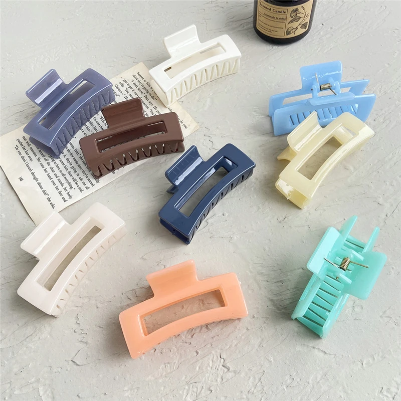 17KM Solid Women Hair Claws Solid Hair Crab For Girls Rainbow Color Acrylic Hair Clips Barrette Hairpins Hair Accessories
17KM Solid Women Hair Claws Solid Hair Crab For Girls Rainbow Color Acrylic Hair Clips Barrette Hairpins Hair Accessories