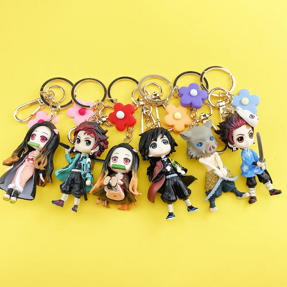 Demon Slayer Keychain Kimetsu No Yaiba Anime Key Chains Keychain Cosplay 3D Rubber Pendant Keyring Funny Cartoon Toy Rare Gift
Demon Slayer Keychain Kimetsu No Yaiba Anime Key Chains Keychain Cosplay 3D Rubber Pendant Keyring Funny Cartoon Toy Rare Gift