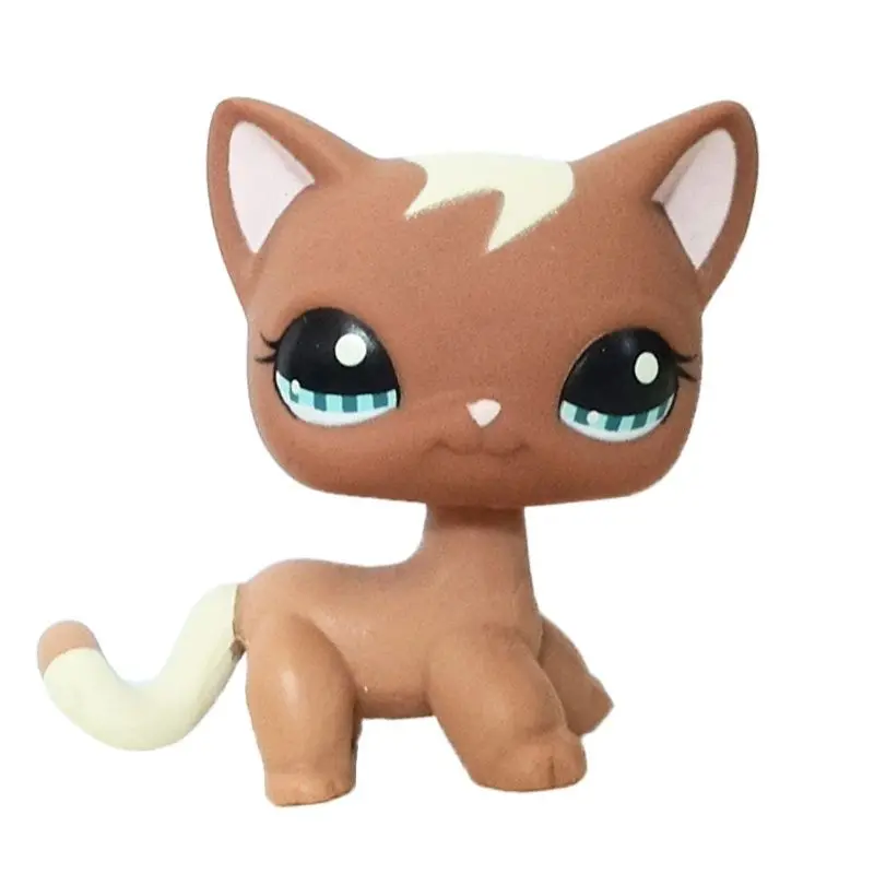 LPS CAT Real Littlest pet shop cute toys standing #1170 brown short hair cat green eyes rare animal kitten gift for children
LPS CAT Real Littlest pet shop cute toys standing #1170 brown short hair cat green eyes rare animal kitten gift for children