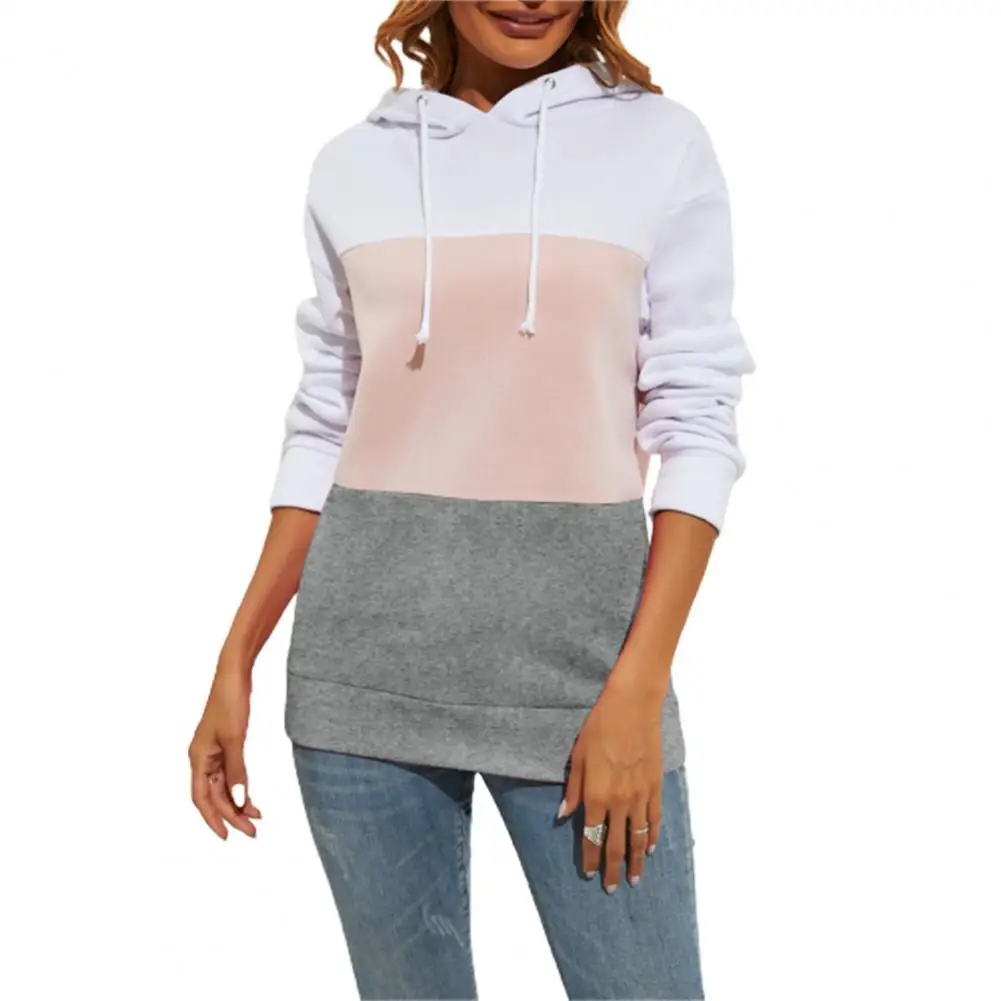 Fashion Women Sweatshirt Hoodis Autumn Winter Warm Contrast Color Hooded Pullover Long-sleeved Stitching Tops Streetwear
Fashion Women Sweatshirt Hoodis Autumn Winter Warm Contrast Color Hooded Pullover Long-sleeved Stitching Tops Streetwear