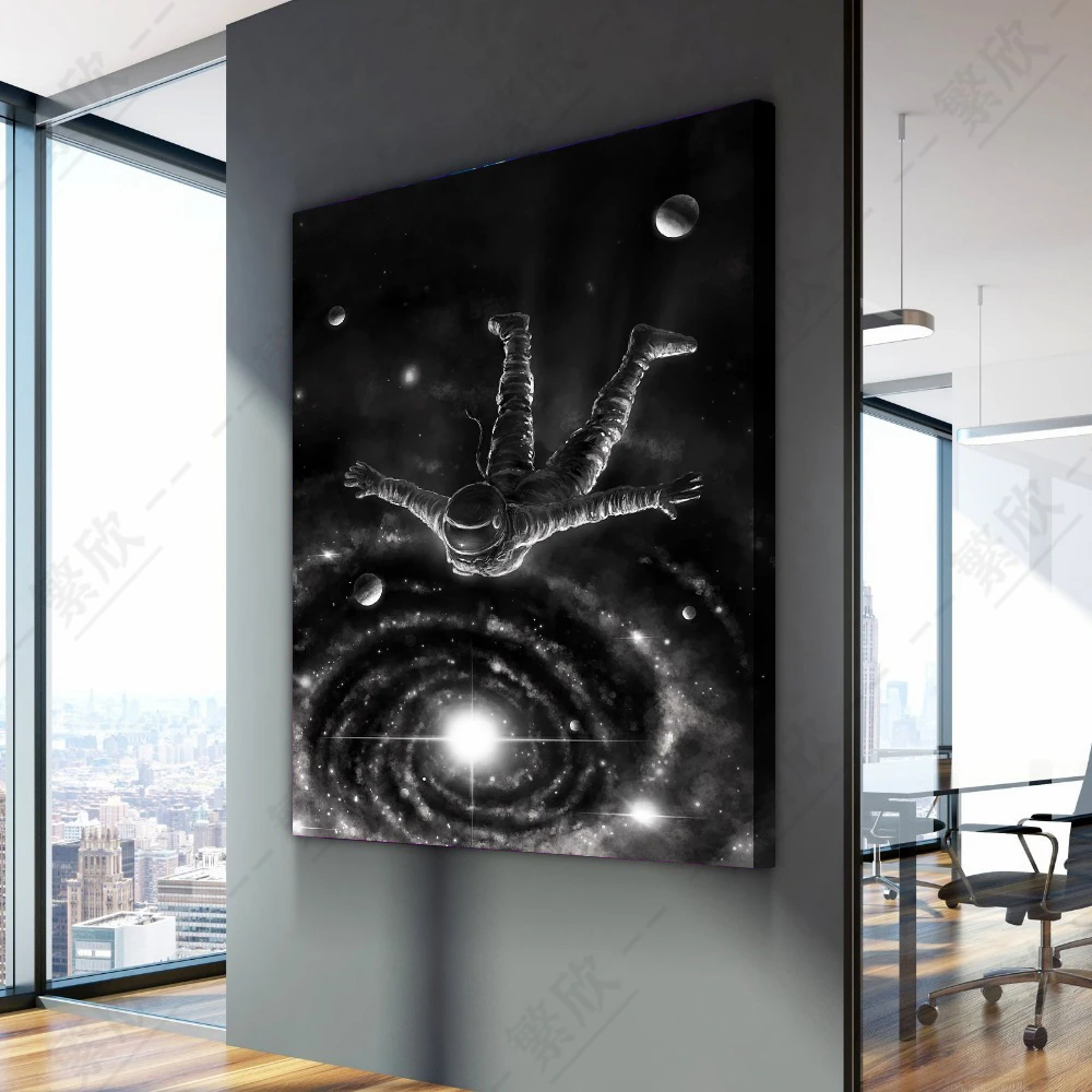 Home Decor Simple Black and White Space Abstract Astronaut Art Creative Hanging Painting Poster Wall For Home Canvas Painting
Home Decor Simple Black and White Space Abstract Astronaut Art Creative Hanging Painting Poster Wall For Home Canvas Painting