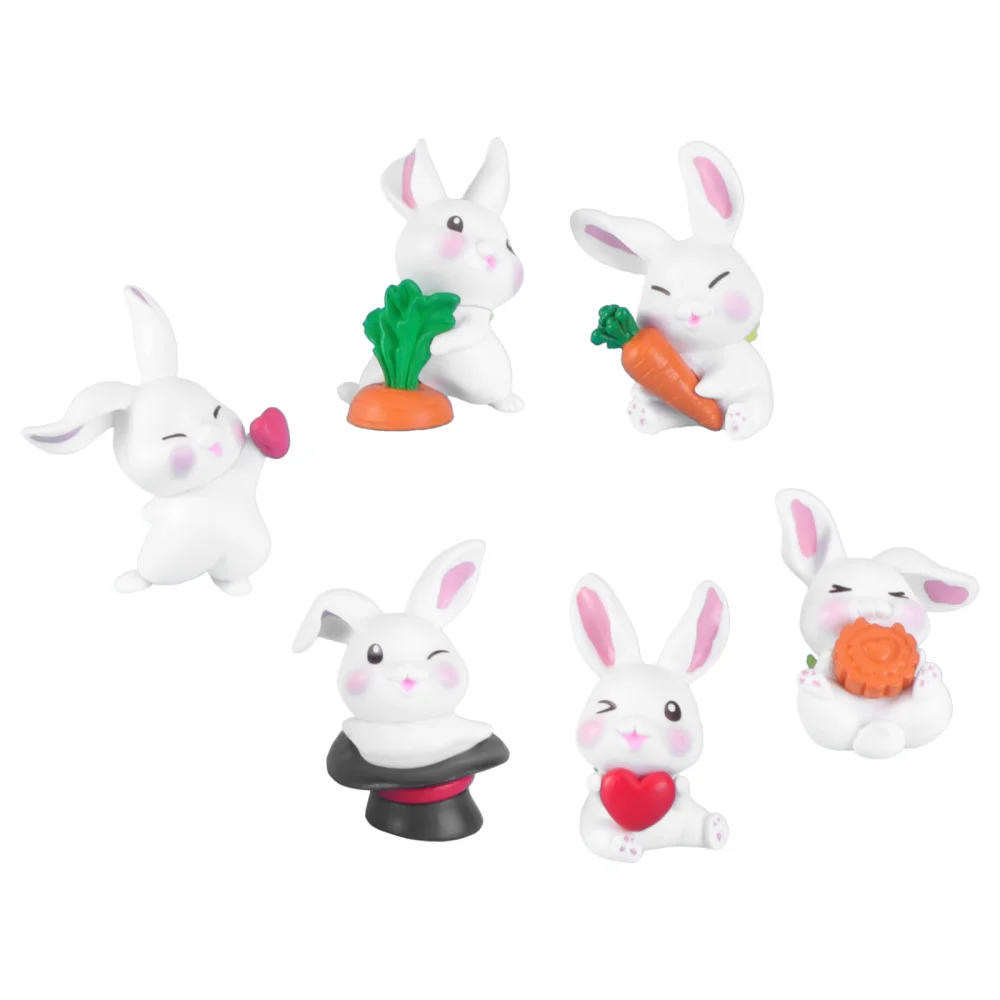 6Pcs Cake Adornments Flowerpot Ornaments Bunny Miniature DIY Moss Decorations
6Pcs Cake Adornments Flowerpot Ornaments Bunny Miniature DIY Moss Decorations
