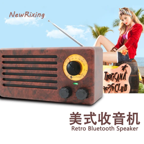 Wireless Wood Grain Retro FM Radio Bluetooth Speaker 10W Digital Stereo Mini Music Player Boombox Support TF USB AUX Sound Box
Wireless Wood Grain Retro FM Radio Bluetooth Speaker 10W Digital Stereo Mini Music Player Boombox Support TF USB AUX Sound Box