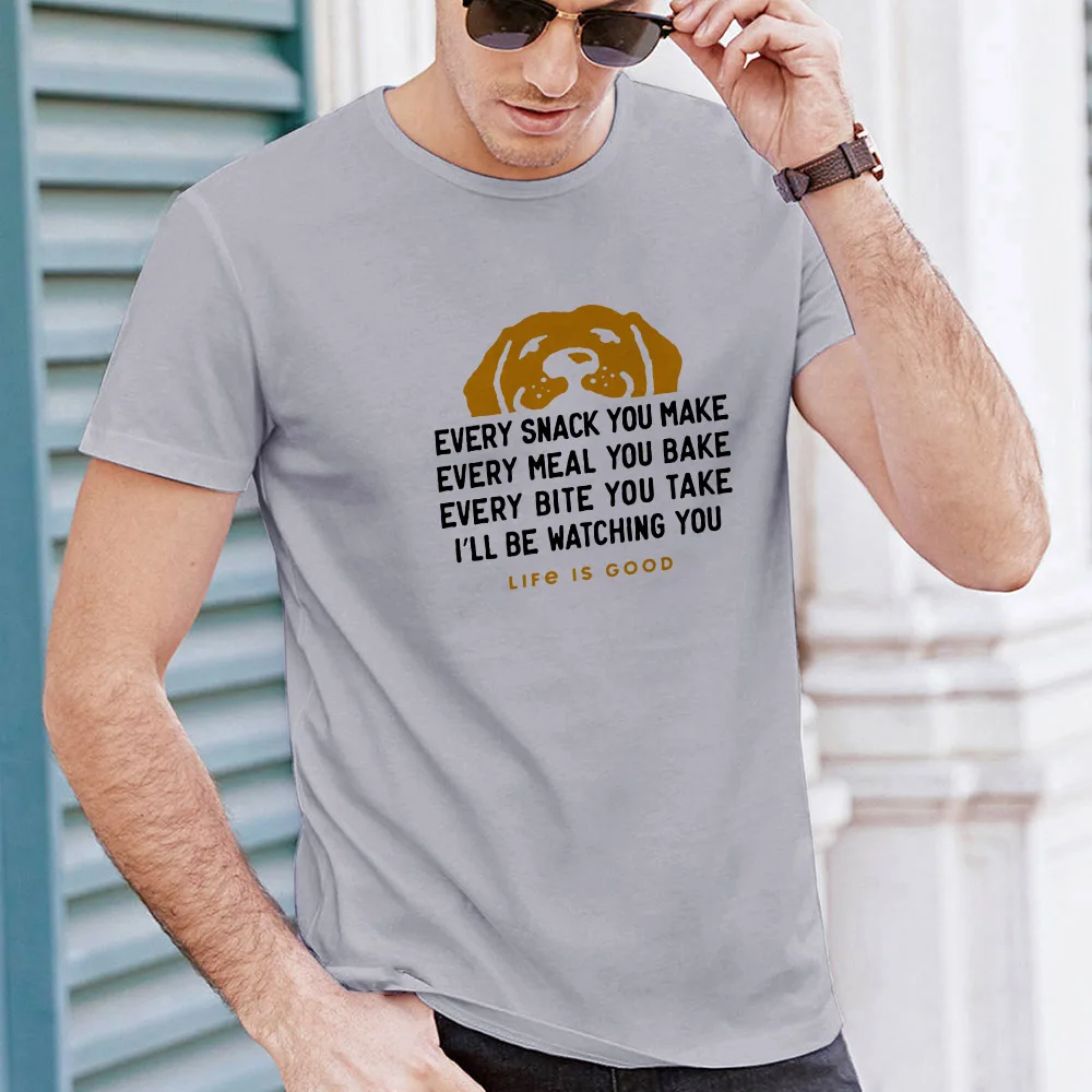 Summer Graphic T Shirts Streetwear Funny Letter Every Snack You Make Print Mens Clothing O-neck Casual Fashion T Shirts for Men
Summer Graphic T Shirts Streetwear Funny Letter Every Snack You Make Print Mens Clothing O-neck Casual Fashion T Shirts for Men