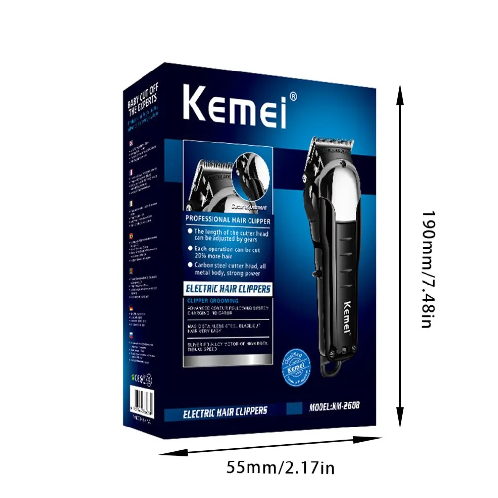 Km-2608 Lcd Display Charging Professional Hair Salon Hair Clipper Rechargeable Hair Clipper Haircut Tool
Km-2608 Lcd Display Charging Professional Hair Salon Hair Clipper Rechargeable Hair Clipper Haircut Tool