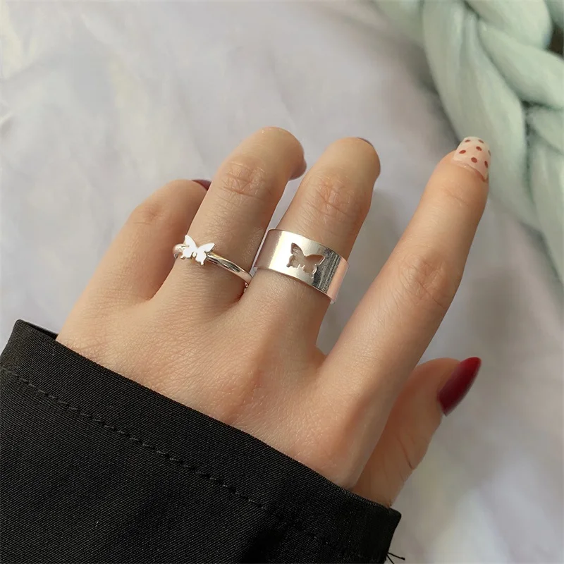 Trendy Gold Butterfly Rings for Women Men Lover Couple Rings Set Friendship Engagement Wedding Open Rings 2021 Jewelry
Trendy Gold Butterfly Rings for Women Men Lover Couple Rings Set Friendship Engagement Wedding Open Rings 2021 Jewelry
