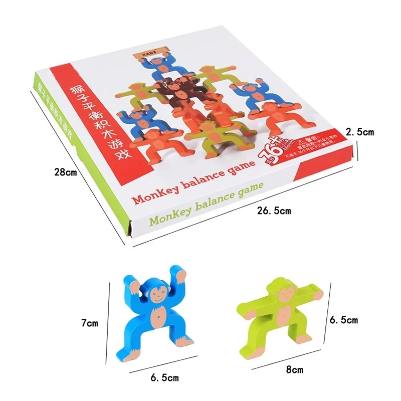 Wooden Block Toys For Kids Monkey Model Figures Hercules Wooden Balance Stacking Development Home Educational Stack Tumble Gift
Wooden Block Toys For Kids Monkey Model Figures Hercules Wooden Balance Stacking Development Home Educational Stack Tumble Gift