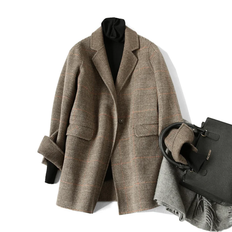 KMETRAM Double-side Wool Coat Female Jacket Woman Spring 2021 Korean Woolen Coat Women Vintage Outwear Chaqueta Mujer MY2555
KMETRAM Double-side Wool Coat Female Jacket Woman Spring 2021 Korean Woolen Coat Women Vintage Outwear Chaqueta Mujer MY2555