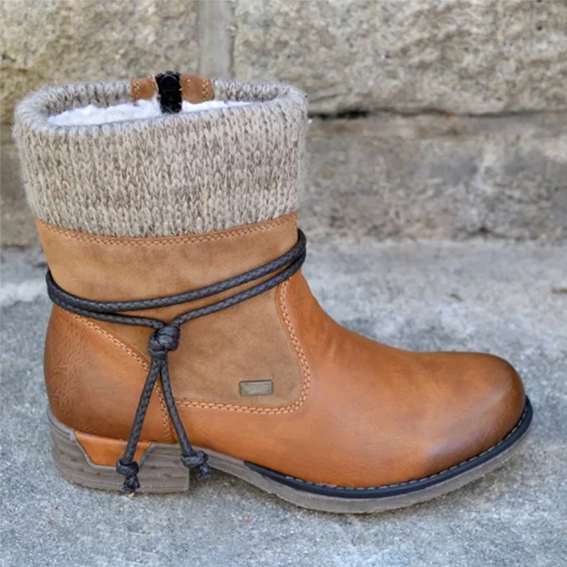 Winter Women Basic Ankle Boots Female Round Toe Zipper Platform Warm Lace Up Plush Boots K2
Winter Women Basic Ankle Boots Female Round Toe Zipper Platform Warm Lace Up Plush Boots K2